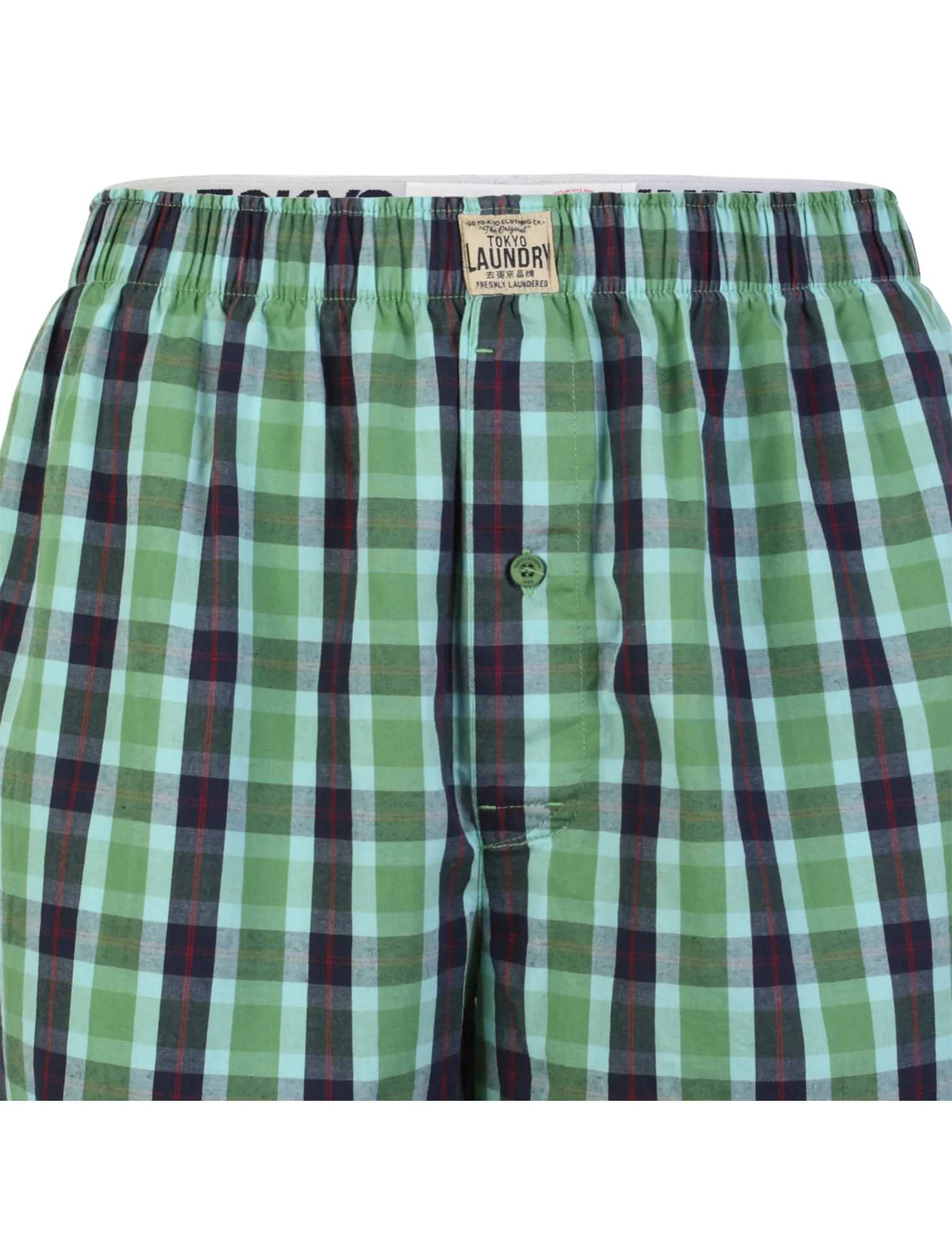 Tokyo Laundry Little Chief Checkered Cotton Boxer Shorts
