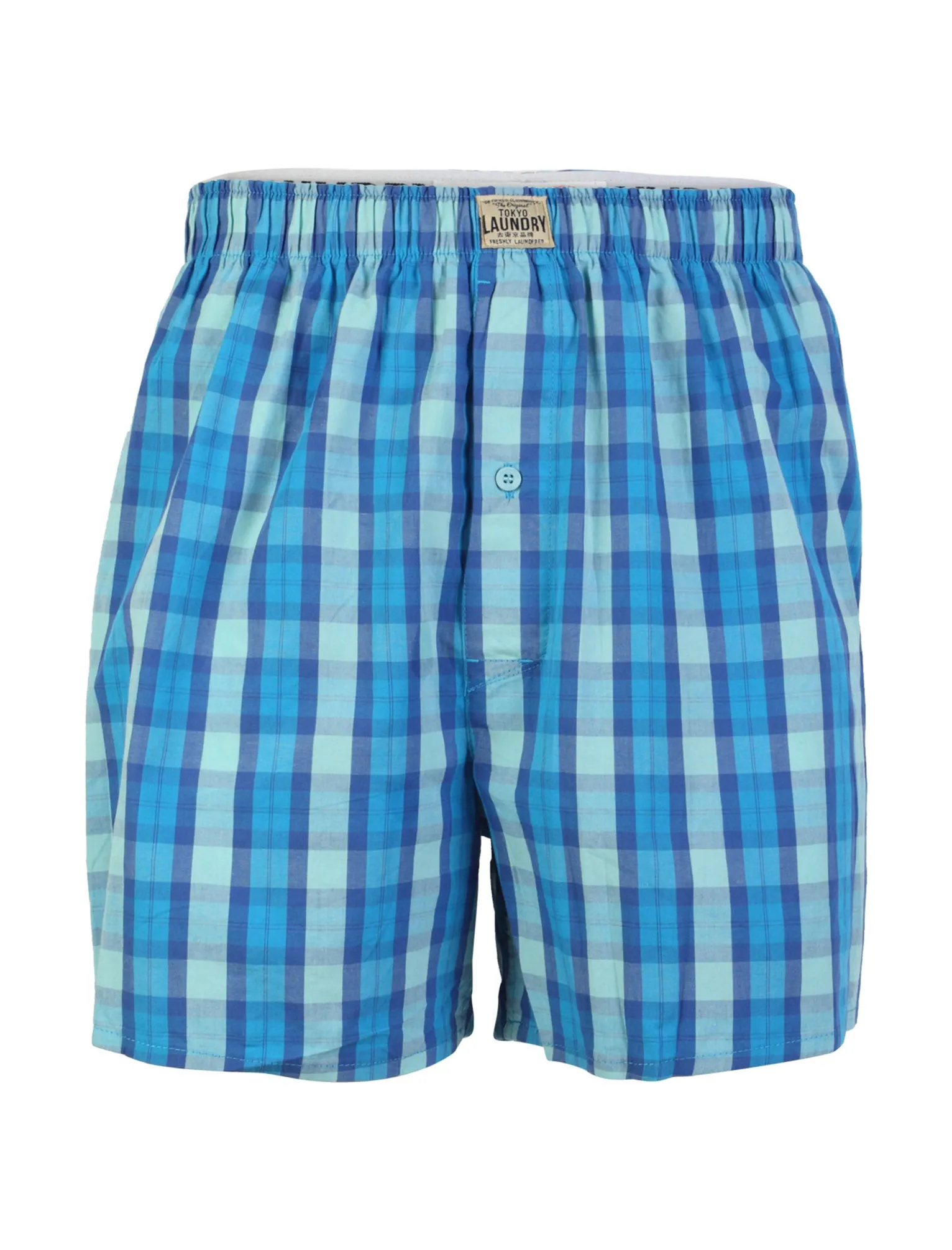 Tokyo Laundry Little Chief Checkered Cotton Boxer Shorts