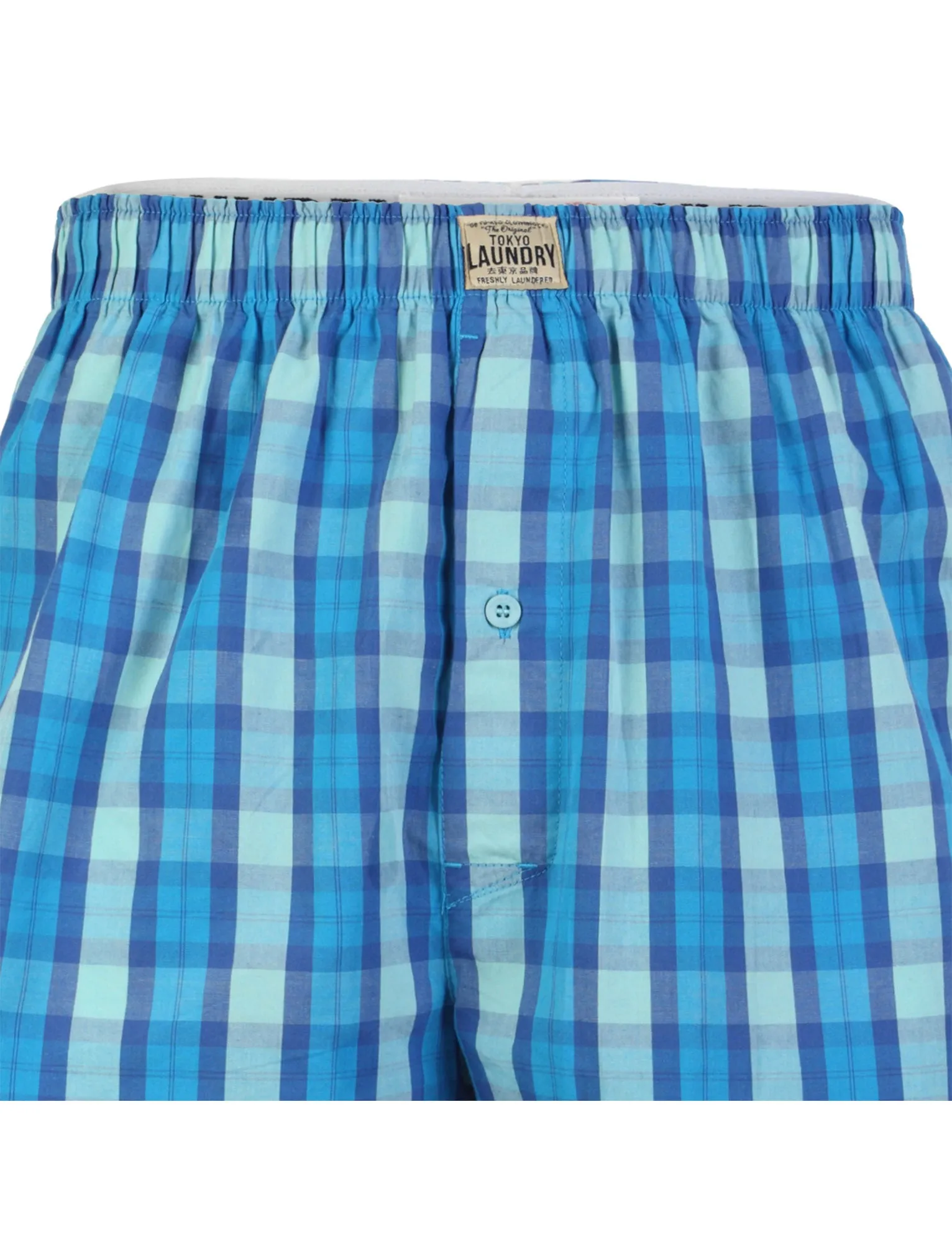 Tokyo Laundry Little Chief Checkered Cotton Boxer Shorts