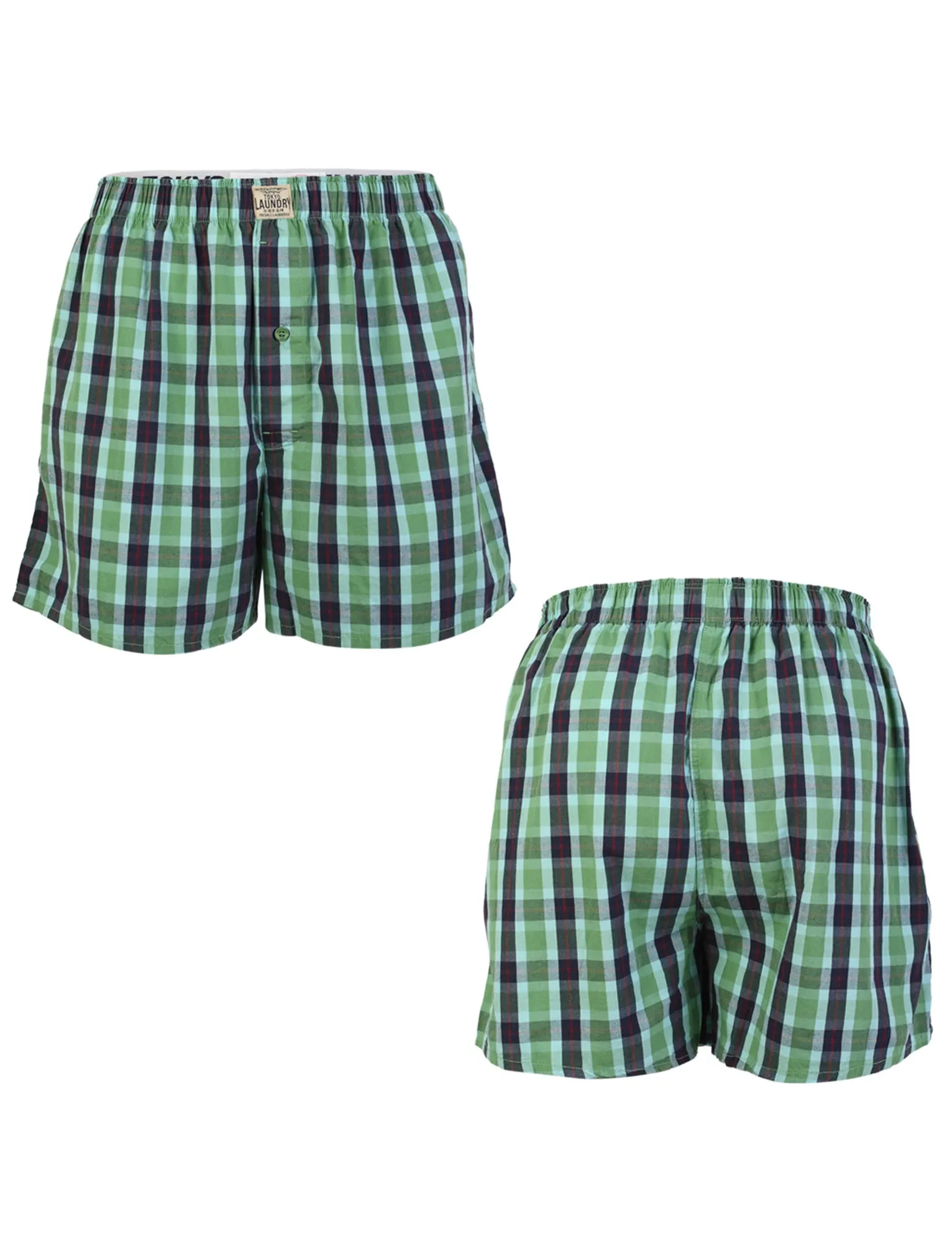 Tokyo Laundry Little Chief Checkered Cotton Boxer Shorts