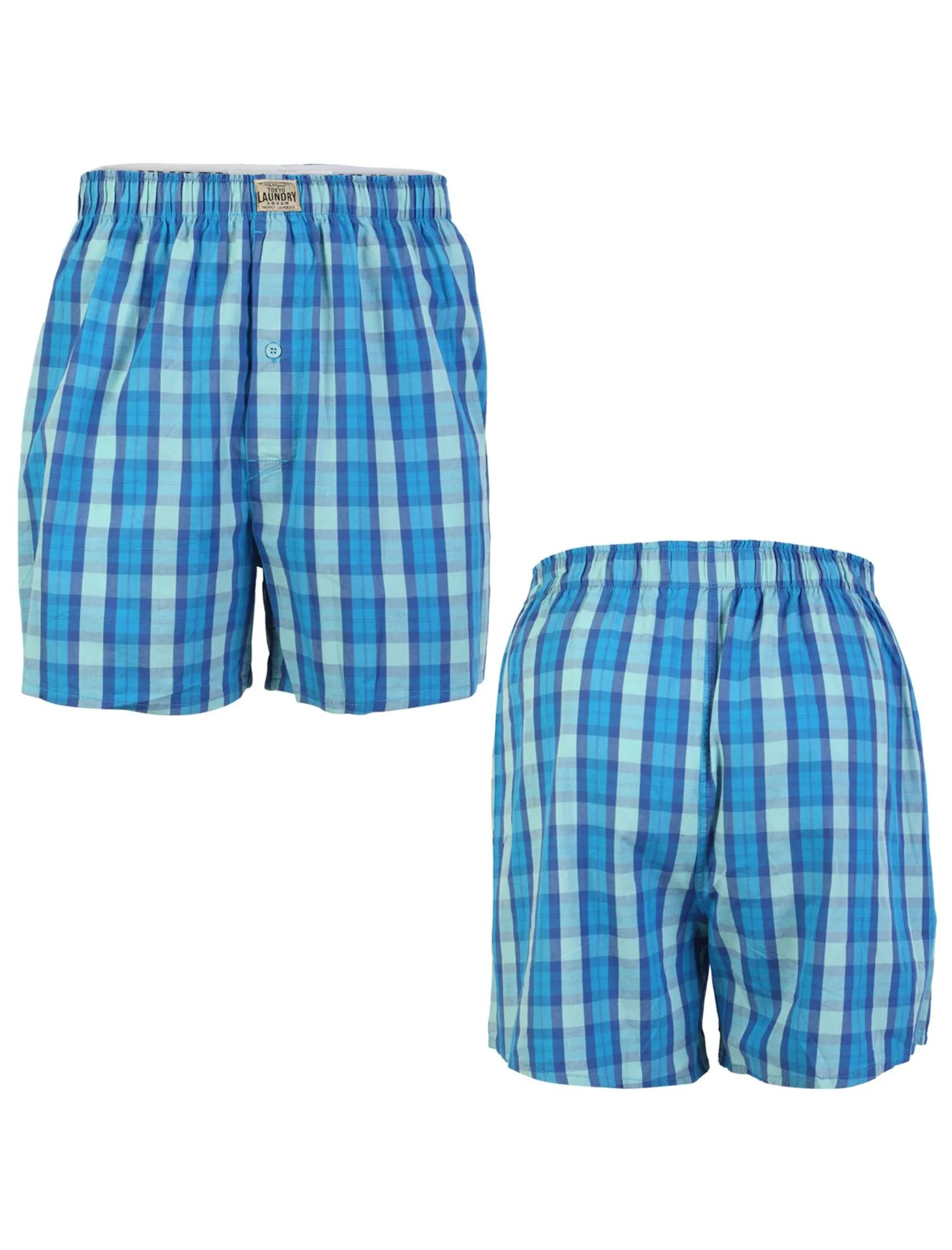 Tokyo Laundry Little Chief Checkered Cotton Boxer Shorts