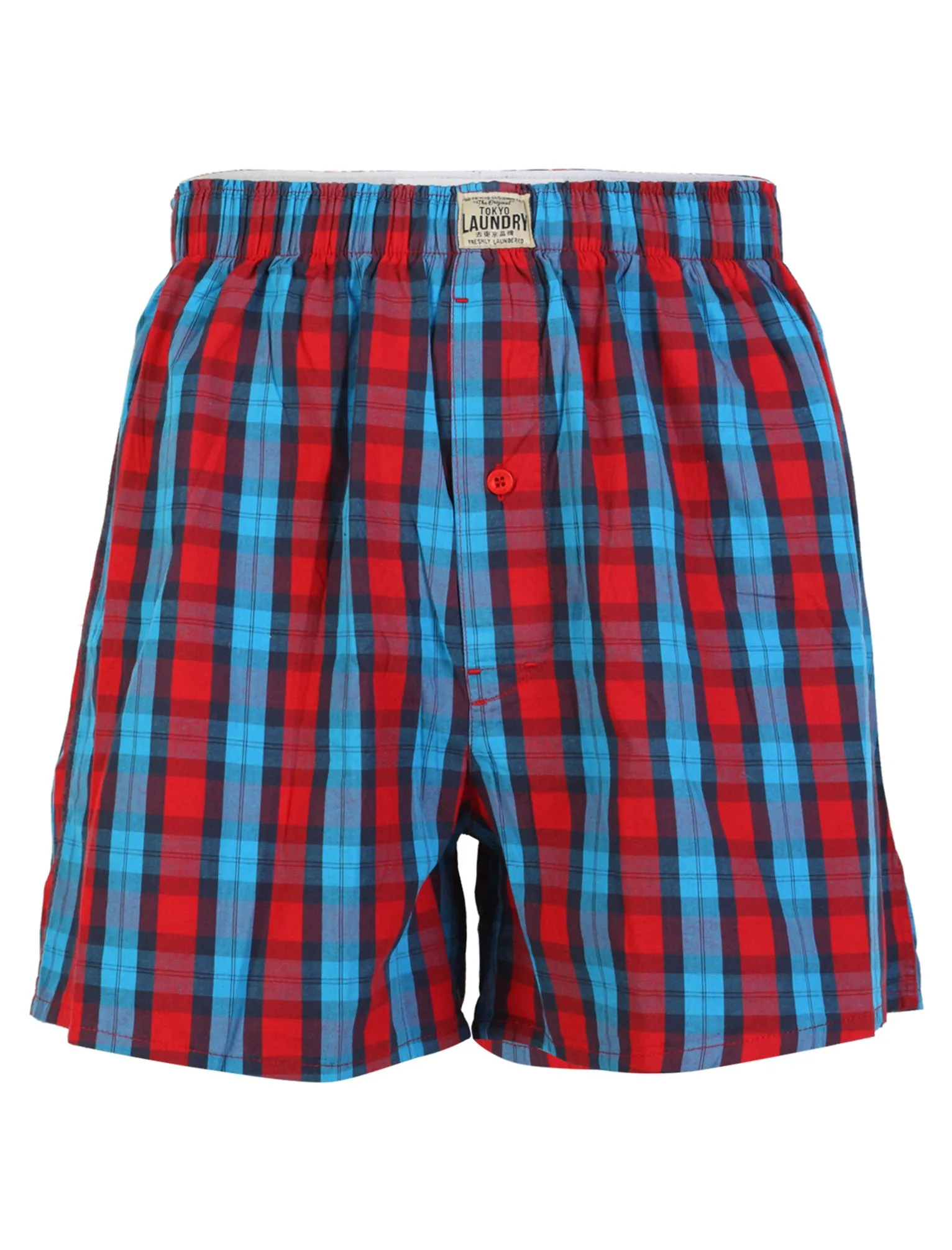 Tokyo Laundry Little Chief Checkered Cotton Boxer Shorts