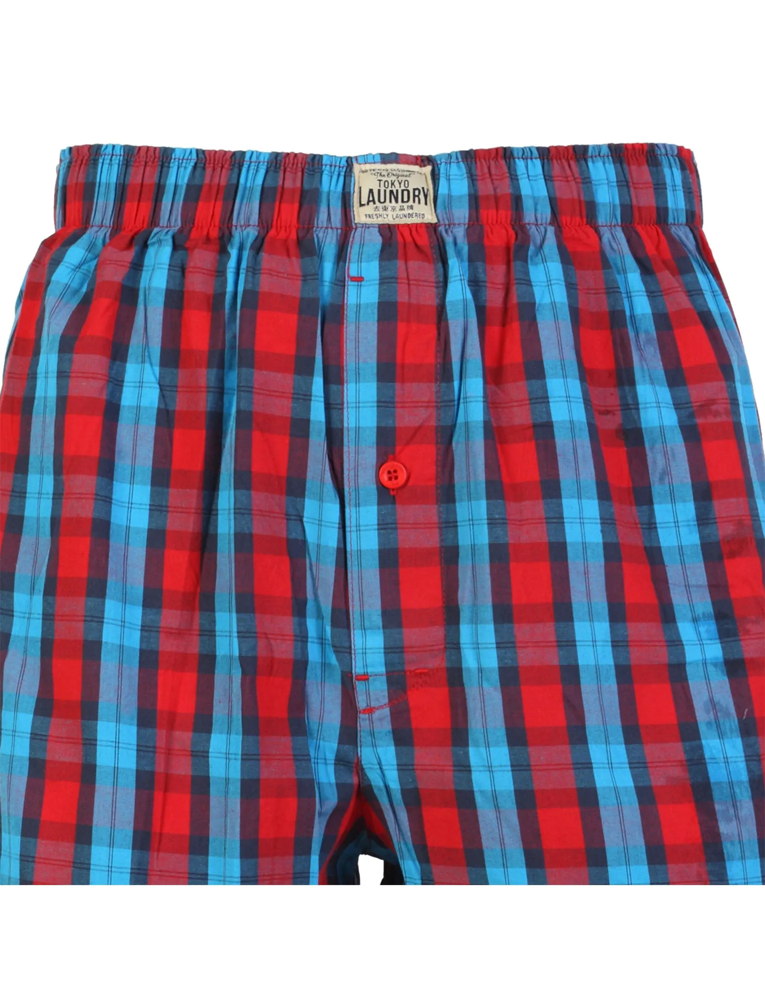 Tokyo Laundry Little Chief Checkered Cotton Boxer Shorts