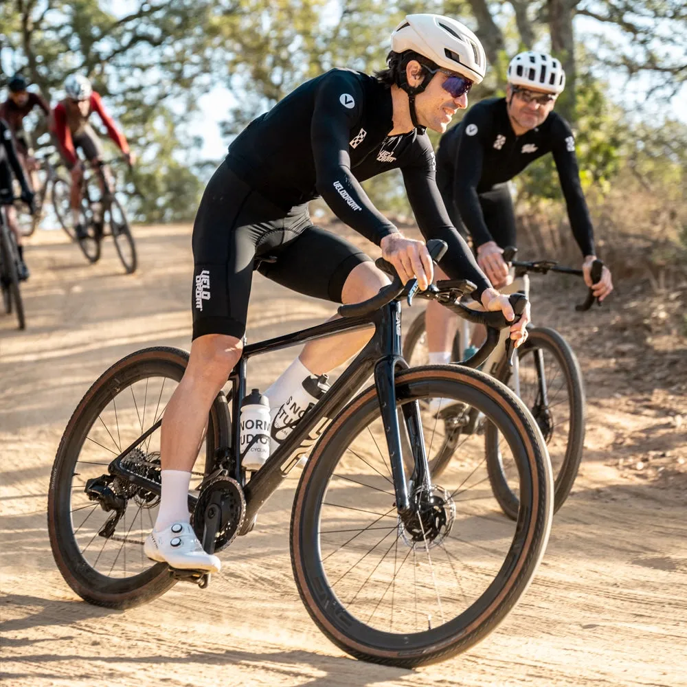 VELODROM RaceDay Thermal  Long Sleeve Jersey - Black/White