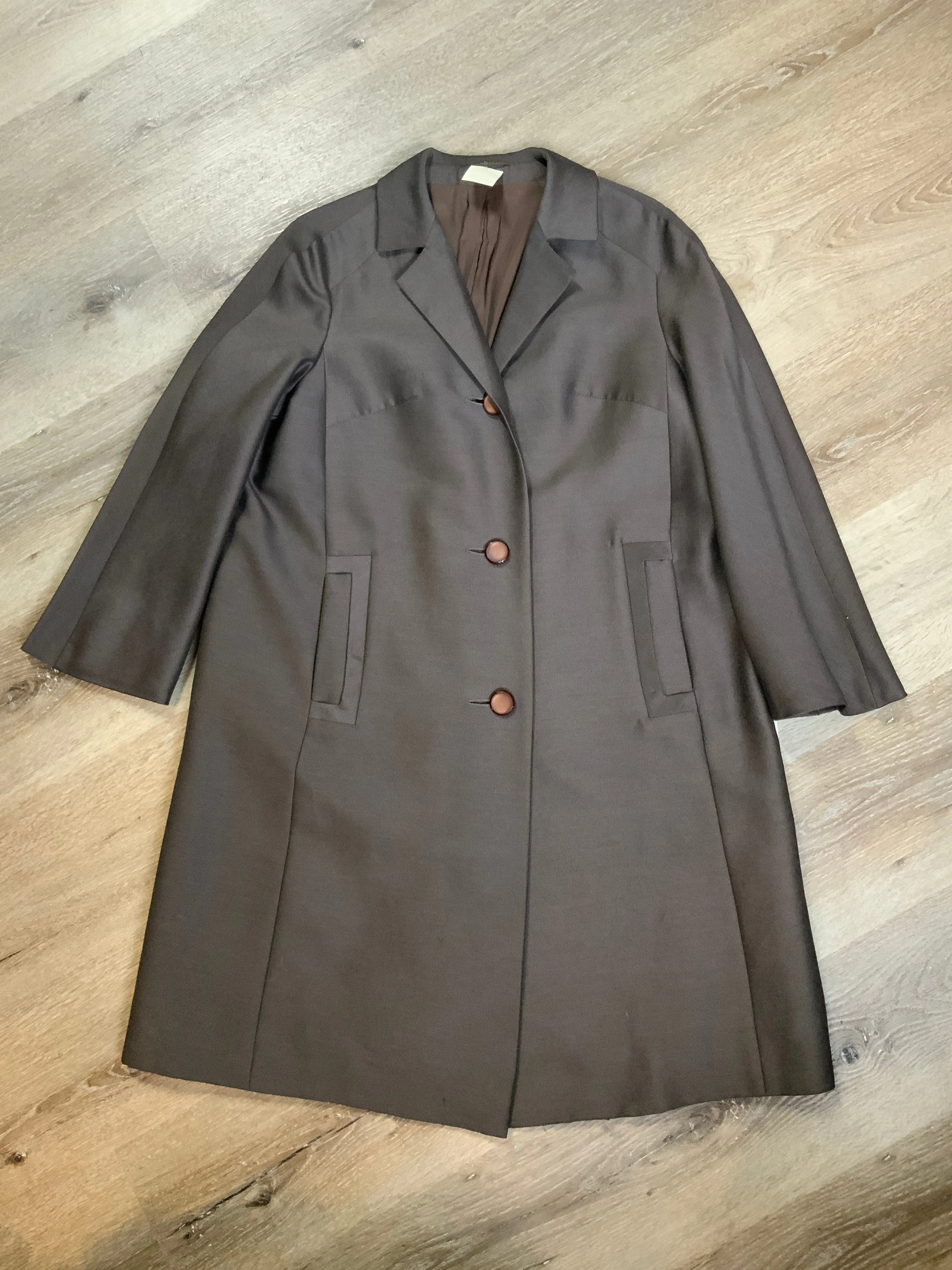 Vintage Creation Exclusive Dark Brown Trench Coat