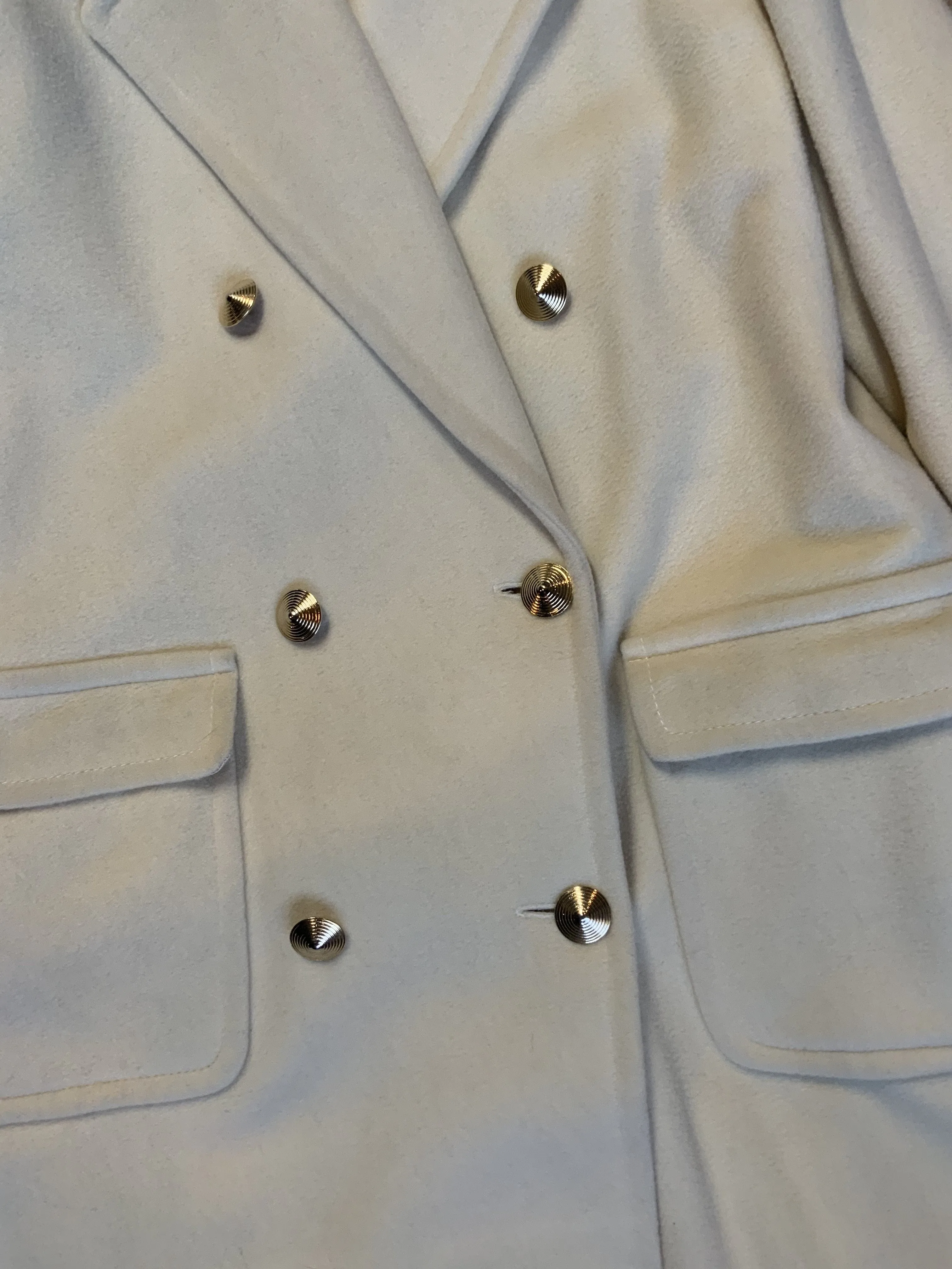 Vintage Raffinati Cream Wool Coat