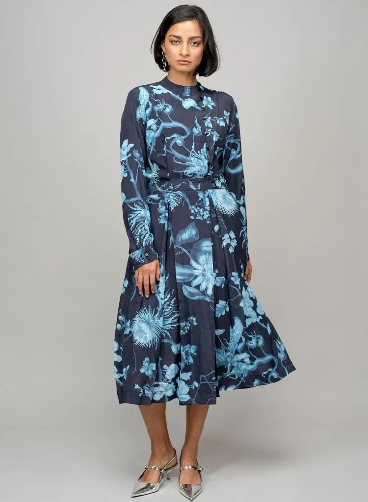 Wrap Garden Print Dress